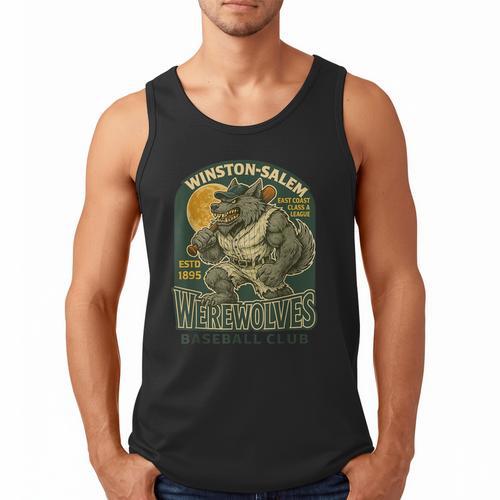 Winston-Salem Werewolves Minor League Baseball Club Men Tank Top - Sportilla