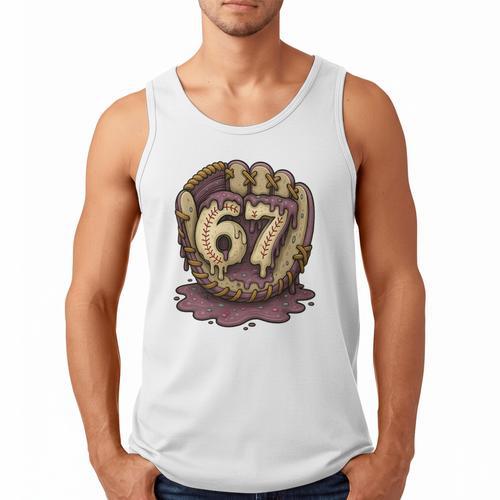 67 Ice Cream Drip Six Seven Baseball Premium Tri-Blend Men Tank Top - Sportilla