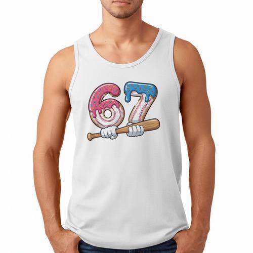 Baseball 67 Kids Ice Cream Drip Six Seven Youth Boys Men Tank Top - Sportilla