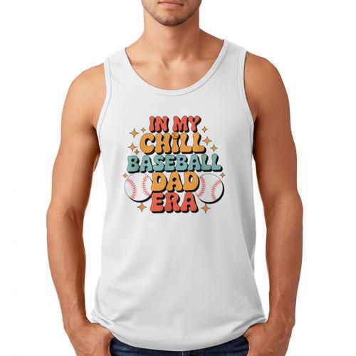 Baseball In My Chill Baseball Dad Era Retro Bright Vibes Men Tank Top - Sportilla