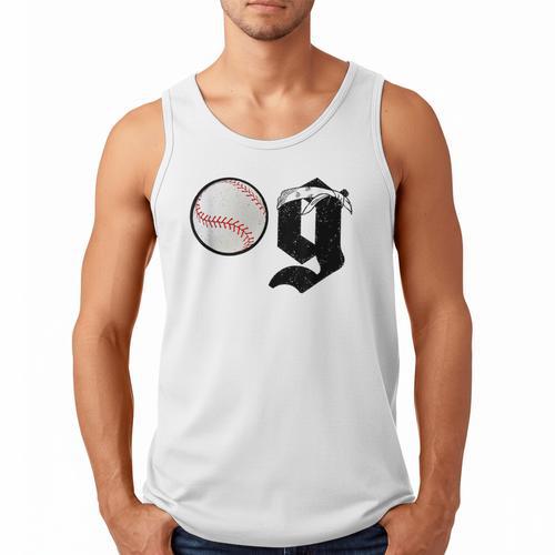 Baseball Dad Coach Old Head OG Old School Baller White Men Tank Top - Sportilla