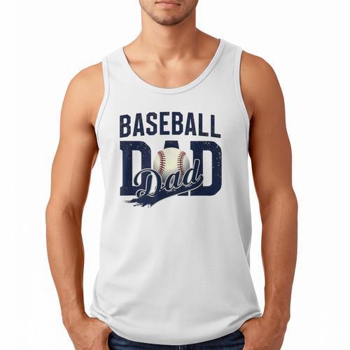 Baseball Dad Daddy Papa Men Tank Top - Sportilla