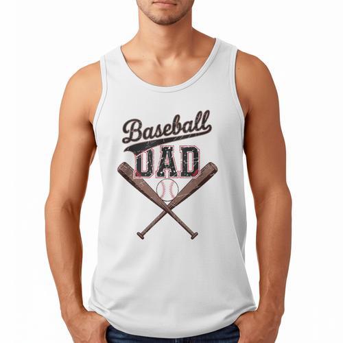 Baseball Dad Father's Day Baseball Daddy Game Day Toddlers Men Tank Top - Sportilla