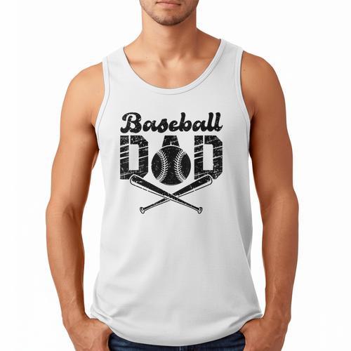 Baseball Dad Happy Fathers Day For Men Wife Daughter Son Men Tank Top - Sportilla