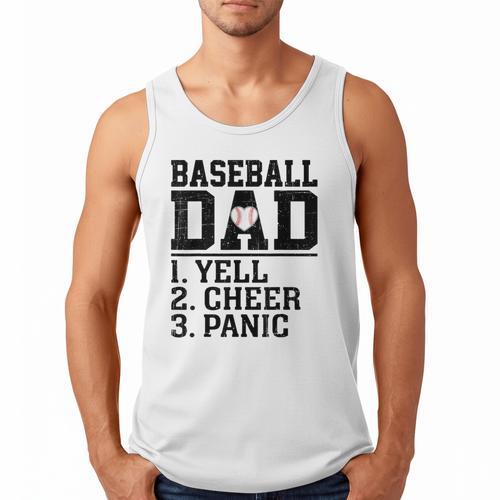 Baseball Dad Parent Of Player Family Sports Fan Lover Men Tank Top - Sportilla