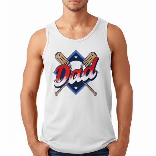 Baseball Dad Baseball Premium Men Tank Top - Sportilla