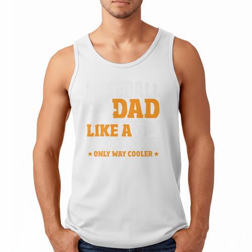 Baseball Dad Like a Regular Dad Only Way Cooler Premium Men Tank Top - Sportilla