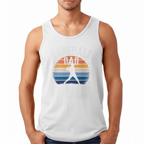 Baseball Dad Like a Regular Dad But Cooler Premium Men Tank Top - Sportilla