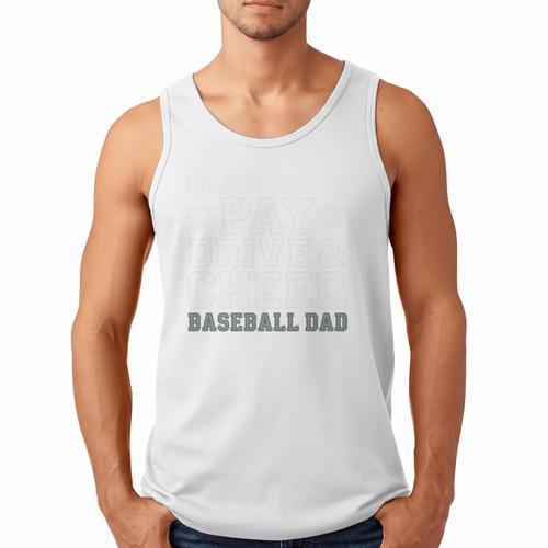 Baseball Dad Saying Quote Humor For Men Father Daddy Premium Tri-Blend Men Tank Top - Sportilla