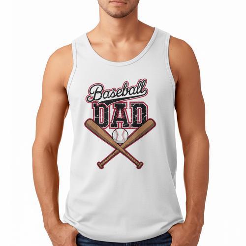 Baseball Dad Vintage Father's Day Family Humor Sport Lovers Men Tank Top - Sportilla