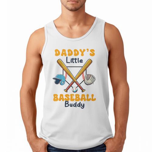Baseball Daddy's Little Baseball Lover Kid Father's Day Men Tank Top - Sportilla