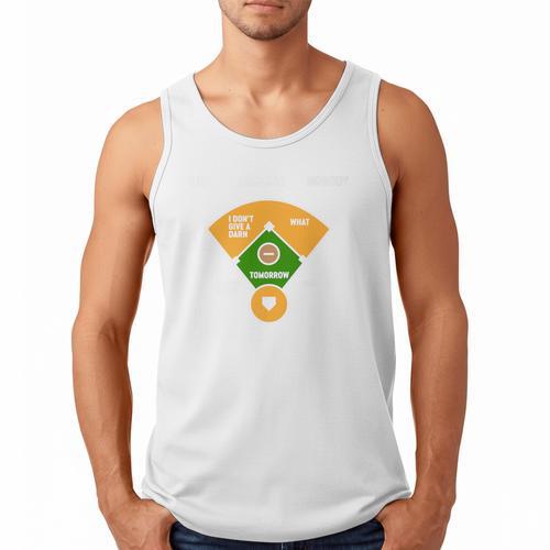 Baseball Father's Day Joke Vintage Baseball Dad Premium Men Tank Top - Sportilla