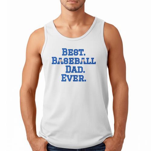 Best Baseball Dad Men Tank Top - Sportilla