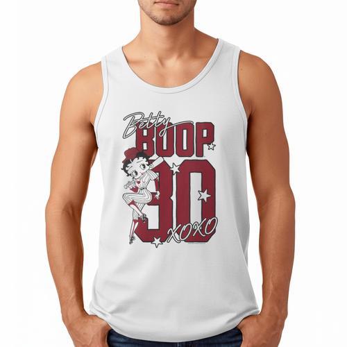Betty Boop Baseball Logo Jersey With Stars Cute Cartoon Men Tank Top - Sportilla