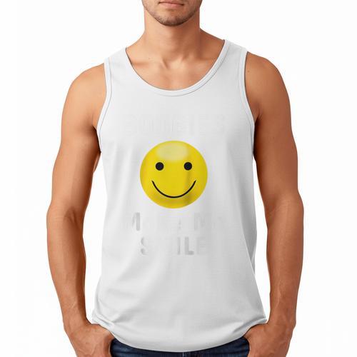 Boobies Make Me Smile Mardi Gras Raglan Baseball Tee Men Tank Top - Sportilla