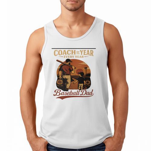 Coach Of The Year – Baseball Dad Every Year Premium Men Tank Top - Sportilla