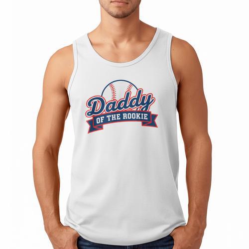 Dad Daddy Of The Rookie Baseball Men Tank Top - Sportilla