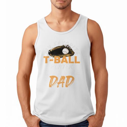 My Favorite T-Ball Player Calls Me Dad – Baseball Dad Premium Men Tank Top - Sportilla