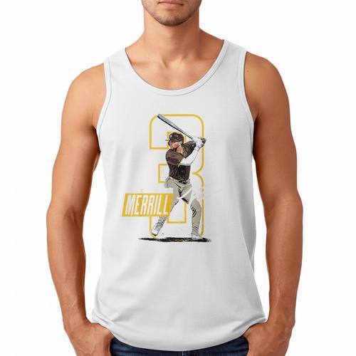 Jackson Merrill San Diego MLB Baseball Player MLBJME202M Men Tank Top - Sportilla