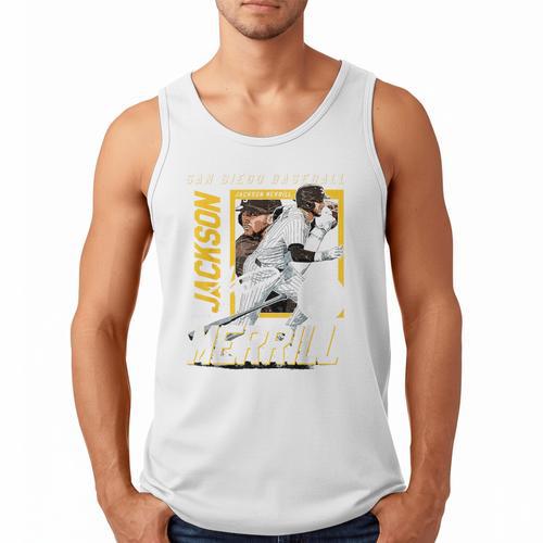 Jackson Merrill San Diego MLB Baseball Player MLBJME203M Men Tank Top - Sportilla