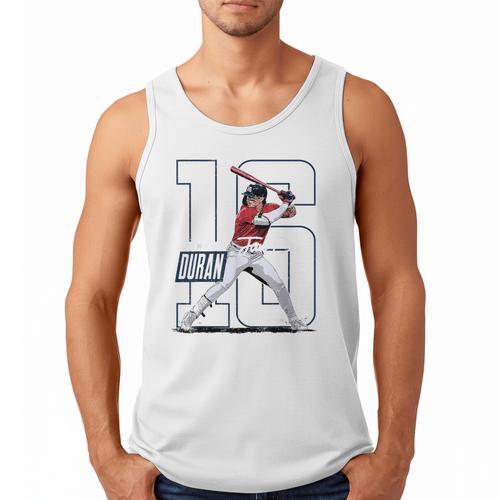 Jarren Duran Boston MLB Baseball Players MLBJDU202M Men Tank Top - Sportilla