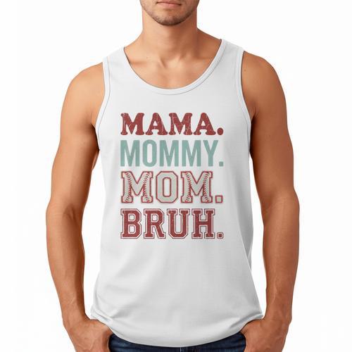Mama Mommy Mom Bruh Baseball Mom Life Men Tank Top - Sportilla