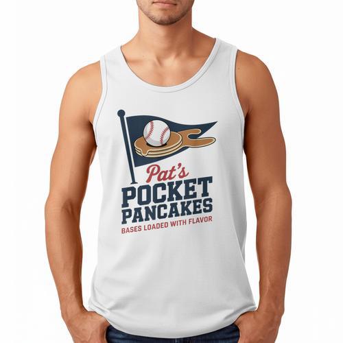 Pat's Pocket Pancakes Flag Baseball On Pancake Men Tank Top - Sportilla