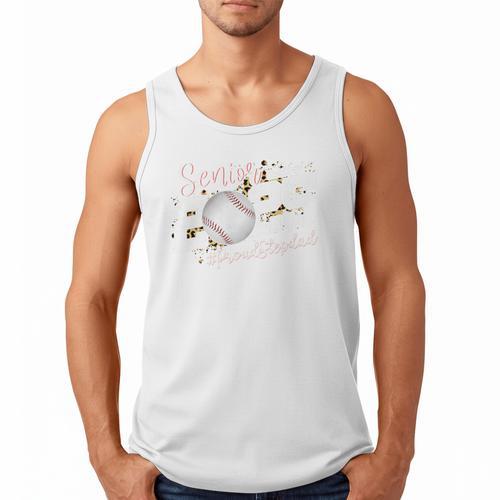 Proud Stepdad Of A 2025 Senior Baseball Dad Graduation Premium Men Tank Top - Sportilla