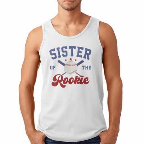 Sister Of Rookie 1st Birthday Baseball Boy Family Matching Men Tank Top - Sportilla