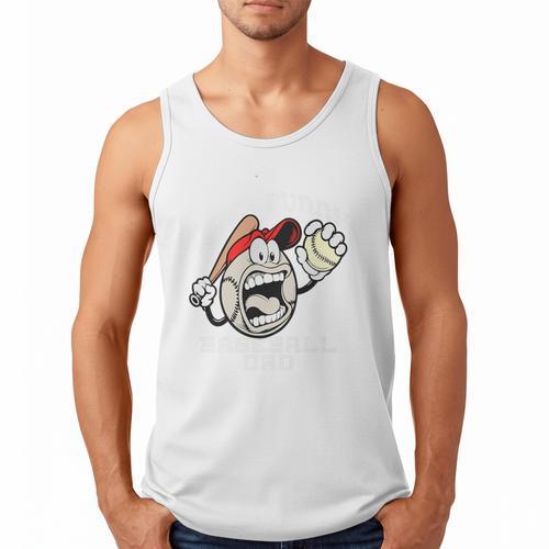 Super Baseball Dad Premium Men Tank Top - Sportilla