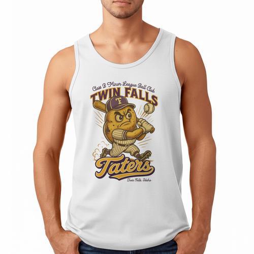 Twin Falls Taters Minor League Baseball Team Men Tank Top - Sportilla