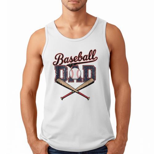 Vintage Baseball Dad For Game Day Father's Day Toddler Kids Men Tank Top - Sportilla