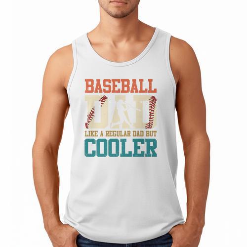 Vintage Baseball Dad Like a Regular Dad But Cooler Men Premium Men Tank Top - Sportilla