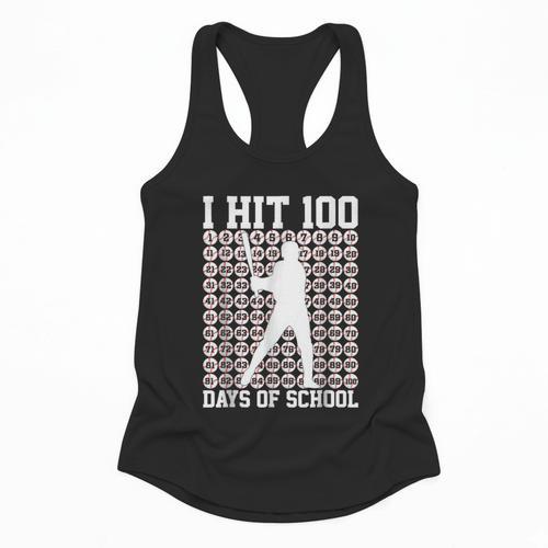 100 Days Of School Boys Kids 100th Day Balls For Baseball Flowy Tank - Sportilla
