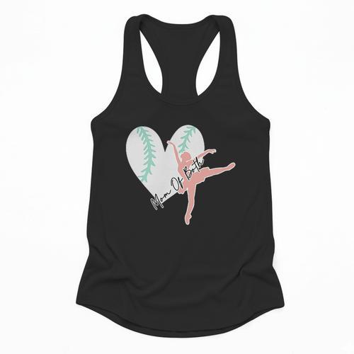 2 Sided Sorry Can't Dance Baseball Bye Mom Of Both Flowy Tank - Sportilla