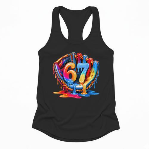 67 Drip Baseball Life Style 101 Apparel Youth Drip Kids Meme Flowy Tank - Sportilla