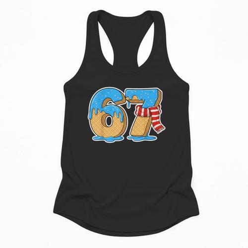 67 Ice Cream Drip Six Seven Baseball Drip 67 Boys Meme Flowy Tank - Sportilla