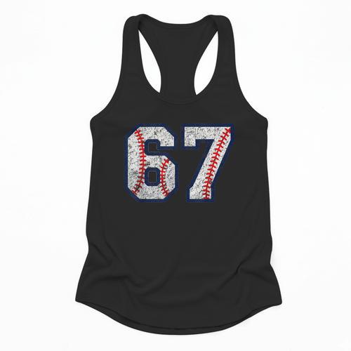 67 Sports Meme – Baseball Number 6 7 Flowy Tank - Sportilla