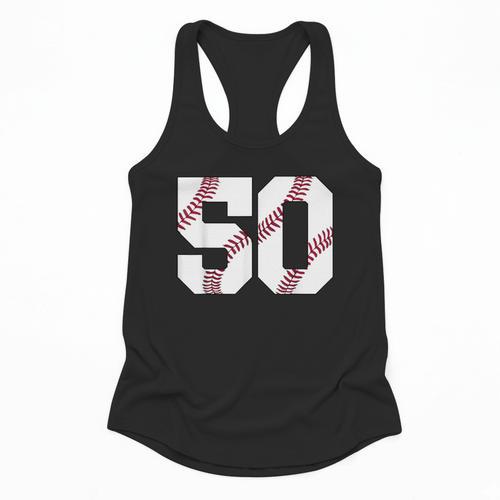 Baseball 1976 50th Birthday Vintage 50 Years Old Retro Flowy Tank - Sportilla