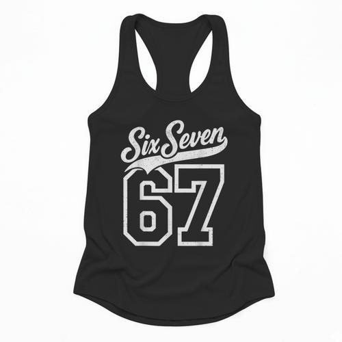 Baseball 6 7 Number 67 Six Seven Meme Boys Youth Kids Flowy Tank - Sportilla
