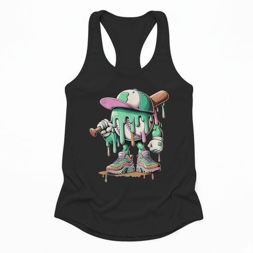 Baseball Drip For Boys Ice Cream Drip Baseball Flowy Tank - Sportilla