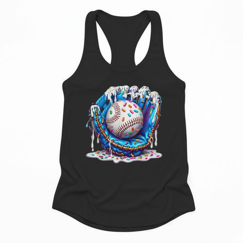 Baseball Drip For Boys Ice Cream Drip Youth Baseball Boys Flowy Tank - Sportilla