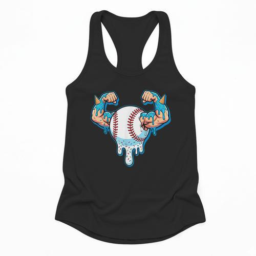 Baseball Drip Ice Cream Strong Character Flowy Tank - Sportilla