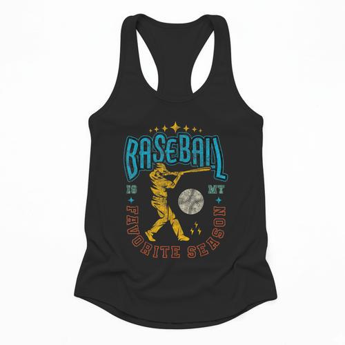 Baseball Is My Favorite Season Player Coach Fan Game Day Flowy Tank - Sportilla