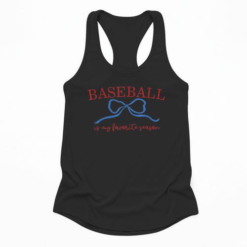 Baseball Is My Favorite Season Shirt Baseball Season Vibes Flowy Tank - Sportilla