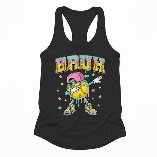 Baseball Life Style 101 Apparel Youth Drip Baseball Boys Kid Flowy Tank - Sportilla