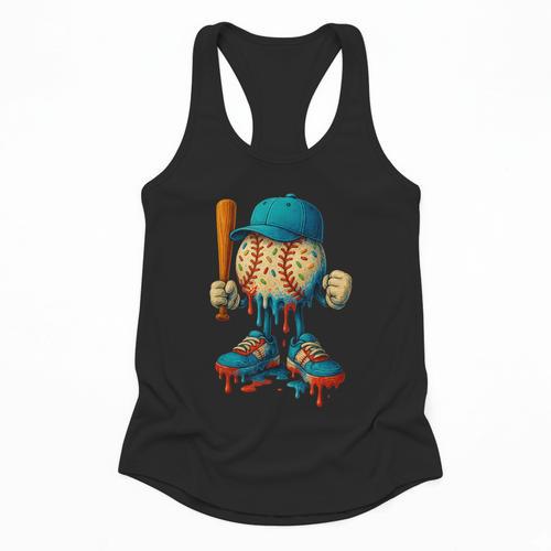 Baseball Lifestyle Youth Baseball Drip Icecream Flowy Tank - Sportilla