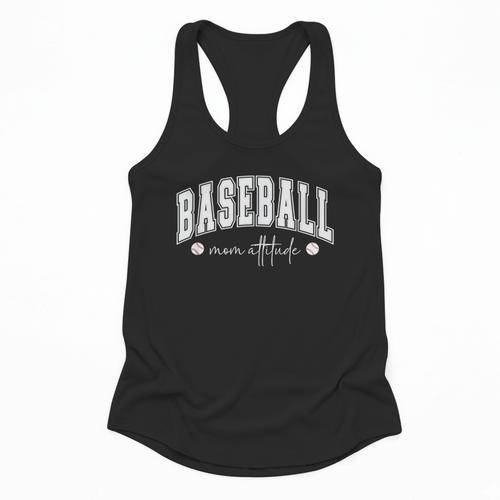 Baseball Mom Attitude Cute Baseball Mom's Sport And Athletic Flowy Tank - Sportilla