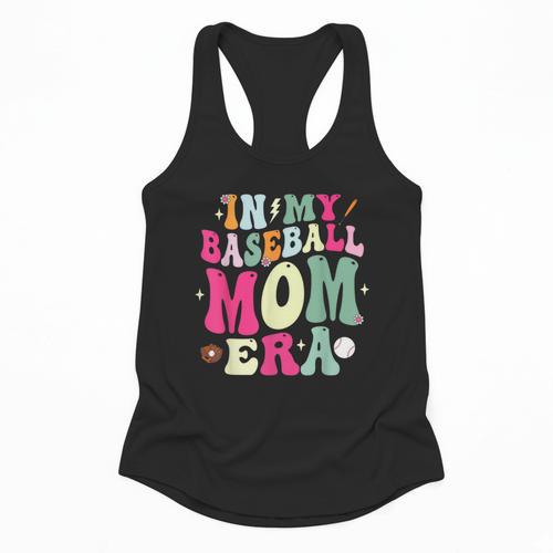 In My Baseball Mom Era Baseball Mama Flowy Tank - Sportilla