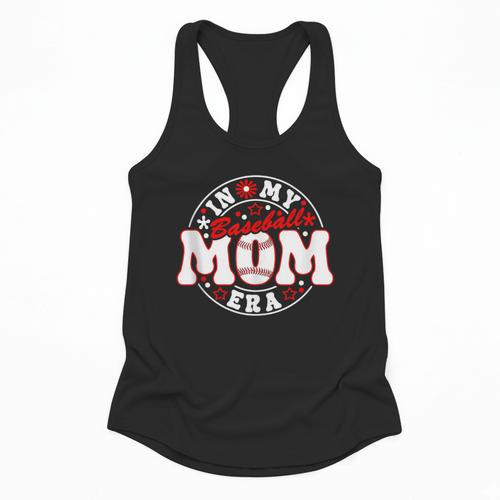 Baseball Mom Era For Women Player Mother Flowy Tank - Sportilla
